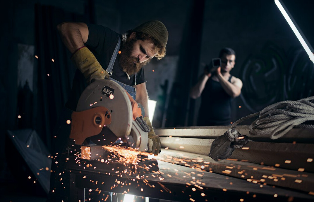 craftsman working in workshop