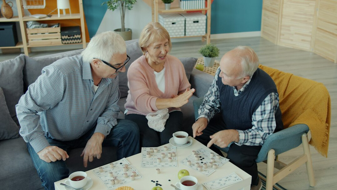 elderly group interview